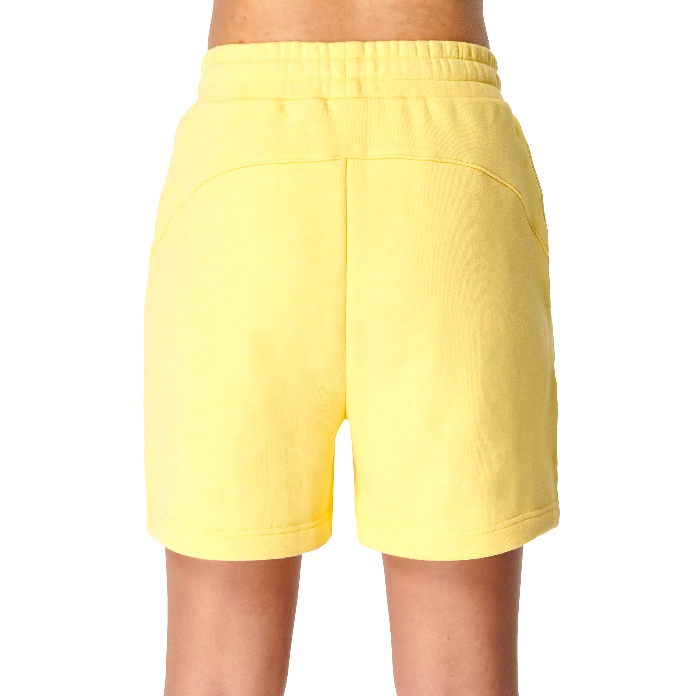 Yellow Fleece Shorts